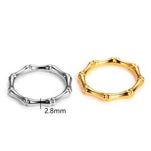 TC210f Nhẫn nữ titan mắc trúc