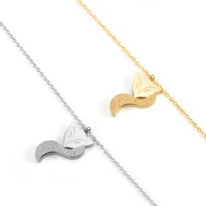 TN004b Vòng cổ titan hồ ly dây chuyền titan con cáo