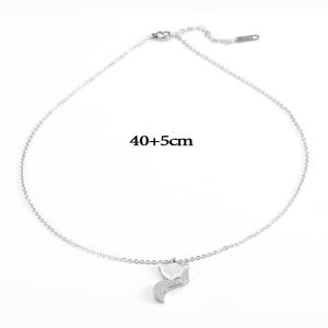 TN004e Vòng cổ titan hồ ly dây chuyền titan con cáo