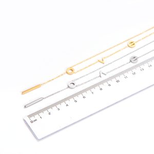 TN066d Dây chuyền nữ titan chữ love cách điệu