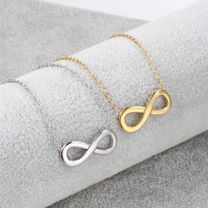 TN069a Dây chuyền titan mặt hình vô cực số 8