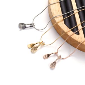 TN213d Dây chuyền nữ titan hình thìa muỗng