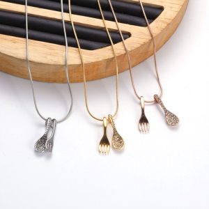 TN213f Dây chuyền nữ titan hình thìa muỗng