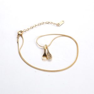 TN213j Dây chuyền nữ titan hình thìa muỗng