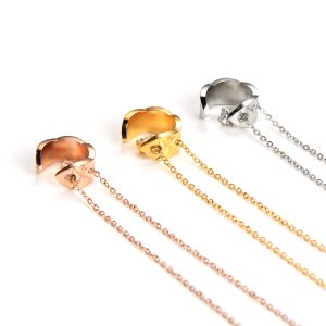 TN571b Dây chuyền titan thời trang họa tiết quả trám