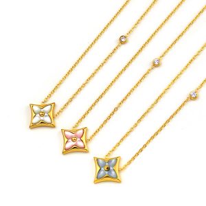 TN779a Dây chuyền nữ titan LV hình thoi