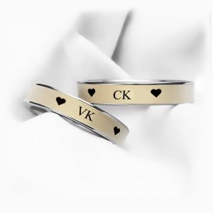 NC007a Nhẫn cặp đôi inox VK CK