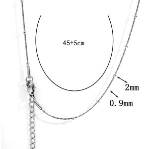 TN528b Dây chuyền titan bi cách điệu