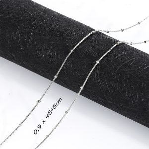 TN528d Dây chuyền titan bi cách điệu