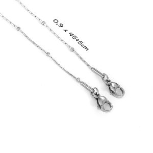 TN528e Dây chuyền titan bi cách điệu