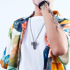 MD070b Mặt dây chuyền hình Tử thần cầm lưỡi hái FaithHeart Gothic Death