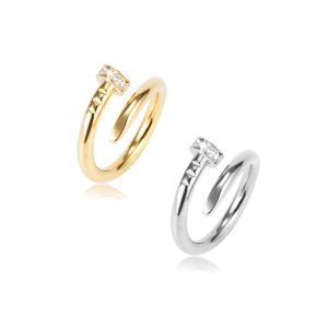 TC107b Nhẫn titan cây đinh Cartier