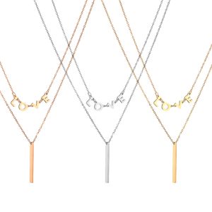 TN092a Dây chuyền titan 2 tầng chữ love