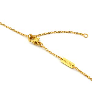 TN153d Dây chuyền titan van cleef hoa 4 cánh LV Móc máy