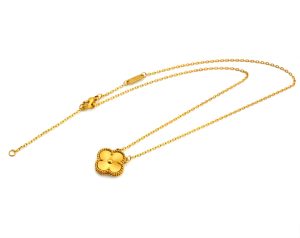 TN153f Dây chuyền titan van cleef hoa 4 cánh LV Móc máy