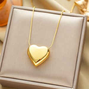 TN129a Dây chuyền titan trái tim