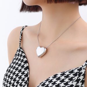 TN129c Dây chuyền titan trái tim