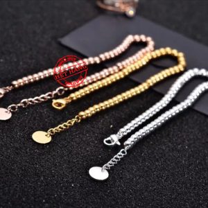 TA257 Lắc tay titan bi 5mm forever love