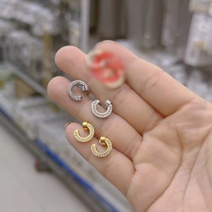 TB146a Bông tai titan cây đinh thời trang