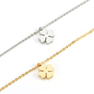 TN020 Dây chuyền titan cỏ 4 bốn lá may mắn