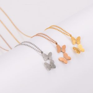 TN222 Dây chuyền titan con bướm