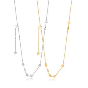 TN381 Dây chuyền titan ngôi sao cách điệu
