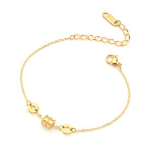 TA366 Lắc tay titan ống tròn nhỏ số la mã