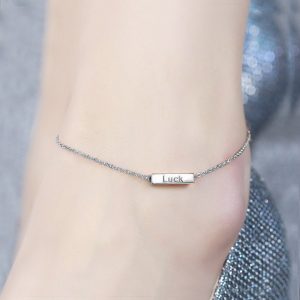 TA552 Lắc chân titan lucky belief wisdom courage màu trắng