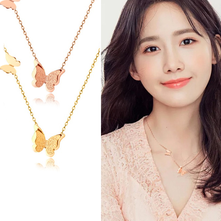 TN014 Dây chuyền titan con bướm cách điệu