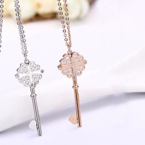 TN016 Dây chuyền titan hình chìa khóa