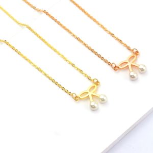 TN450 Dây chuyền titan hình chiếc nơ