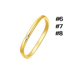 TC139 Nhẫn titan hình vuông đính viên đá nhỏ (Size 678)