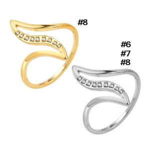 TC268 Nhẫn nữ titan thời trang chữ S