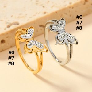 TC312 Nhẫn nữ titan con bướm