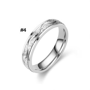 TC331 Nhẫn titan phun cát cực xinh (Size 4)