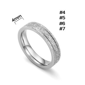 TC336 Nhẫn titan phun cát cực xinh (Size 4-5-6-7)
