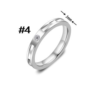 TC343 Nhẫn titan bảng 3mm (Size 4)