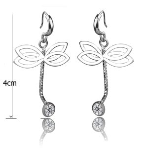 BT188 Bông tai nữ inox tòn ten con chuồn chuồn đẹp giá rẻ