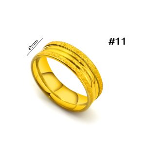 N602 Nhẫn nam titan phun cát bảng 8mm (Size 11)