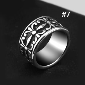 N644 Nhẫn nam inox thời trang chrome heart (Size 7)