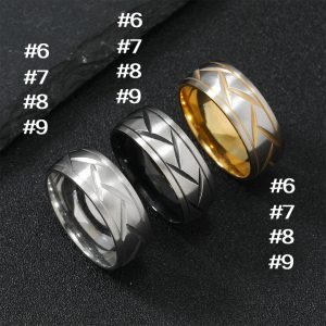 N679 Nhẫn nam titan thời trang bảng 8ly