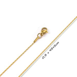 TN404 Dây chuyền titan trơn không kèm mặt
